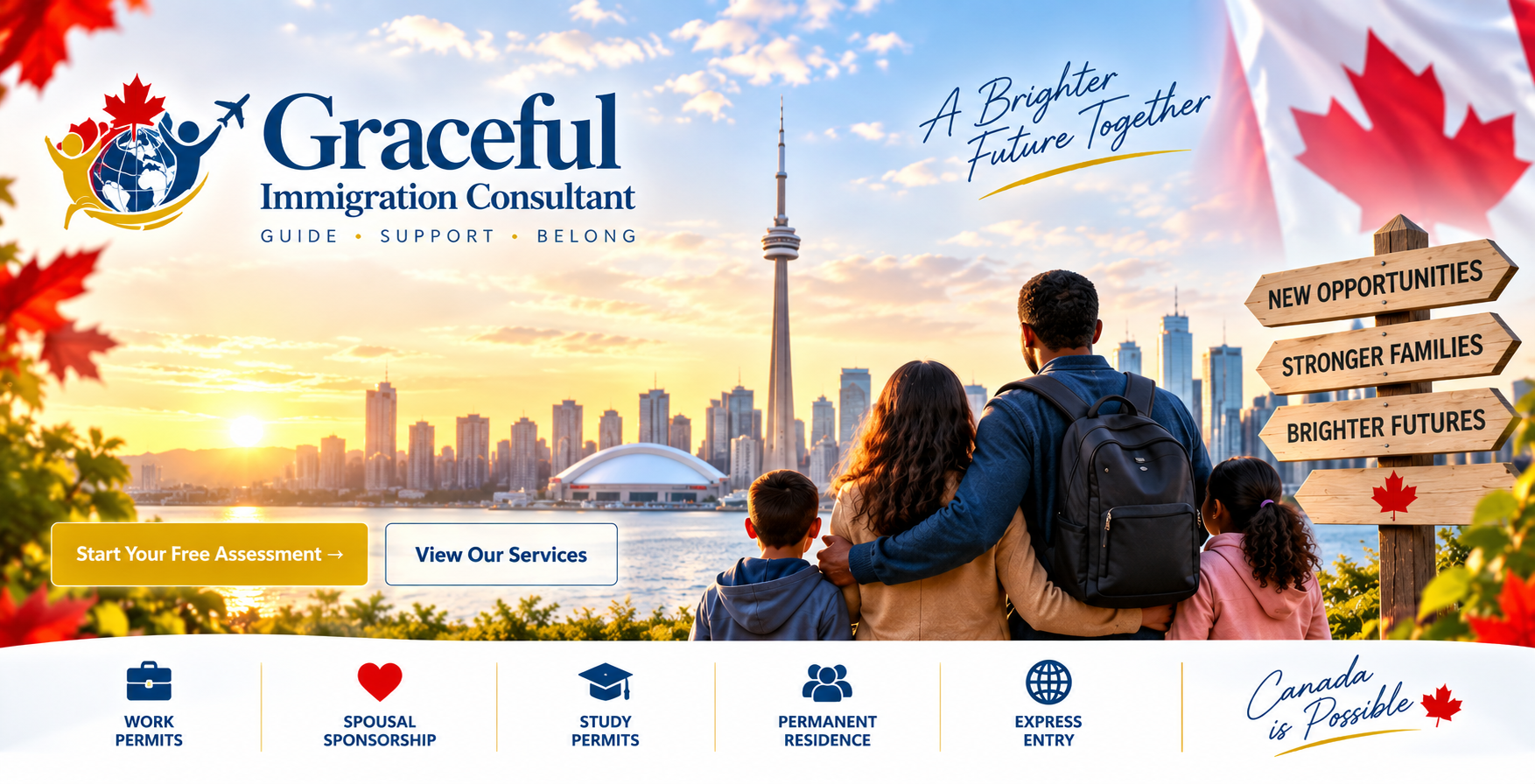 Graceful Immigration Consultant — Guide, Support, Belong. A Brighter Future Together.